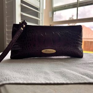 BRAHMIN ROSALYN AMETHYST MELBOURNE WRISTLET BAG